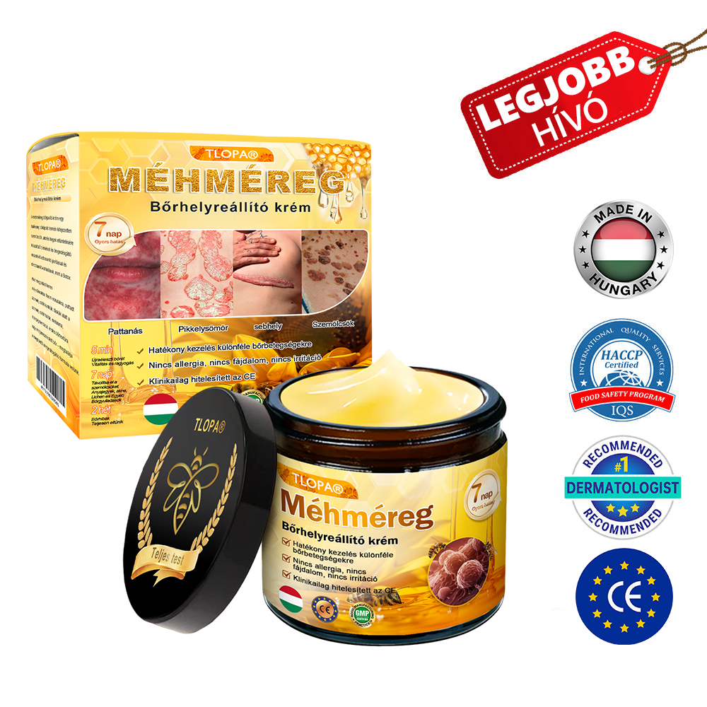 TLOPA® Méhméreg Bőr Helyreállító Krém 🌈 Amerikai fejlesztés, magyarországi gyártás és szállítás