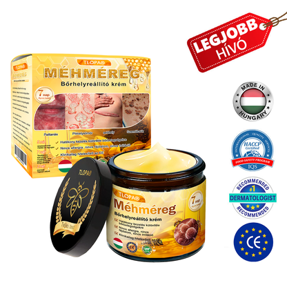 TLOPA® Méhméreg Bőr Helyreállító Krém 🌈 Amerikai fejlesztés, magyarországi gyártás és szállítás