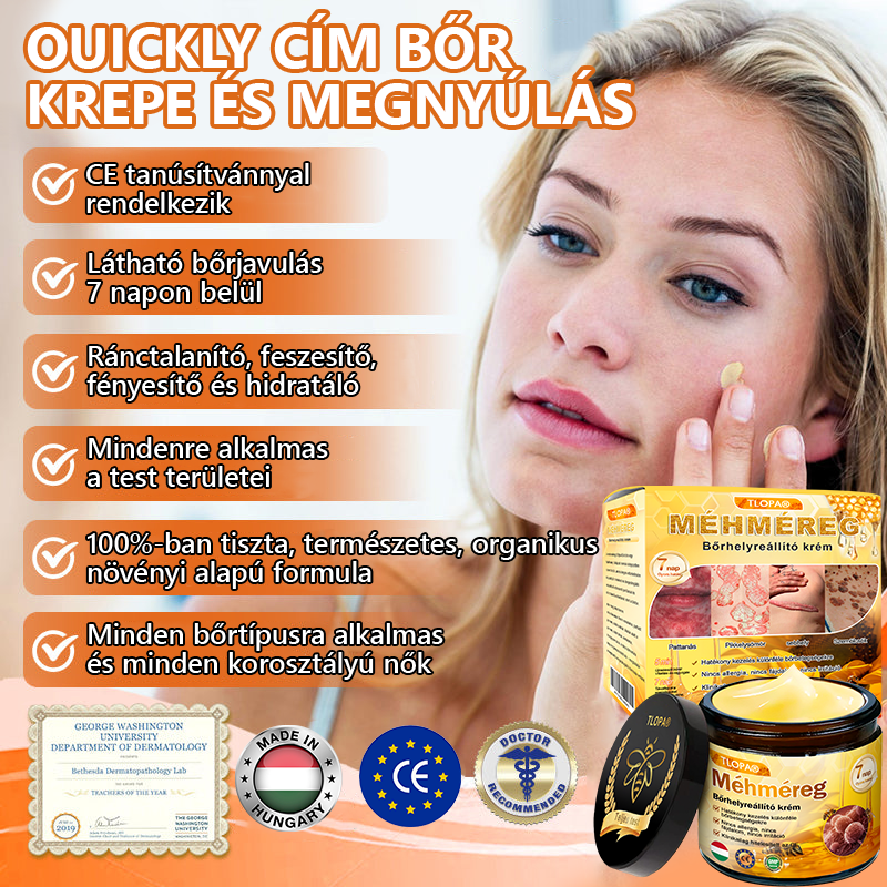 TLOPA® Méhméreg Bőr Helyreállító Krém 🌈 Amerikai fejlesztés, magyarországi gyártás és szállítás