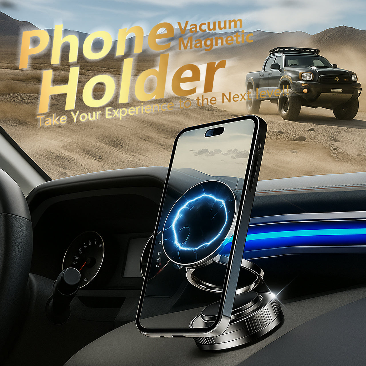 🔥Hot Sale 60% OFF🔥Magnetic Phone Stand🌈, 🔄360° Fordable and Retractable The Ultimate Viewing Companion🚗📱